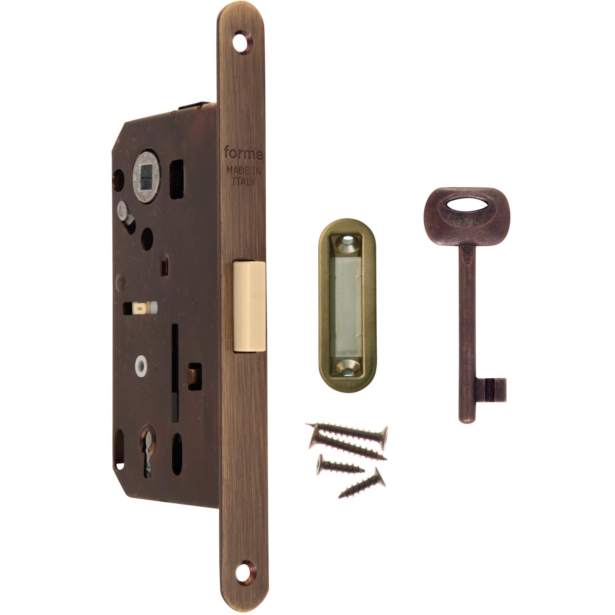 FORME MAGNETICO Замок врезной F140.11.31 Cab с ответной планкой БРОНЗА