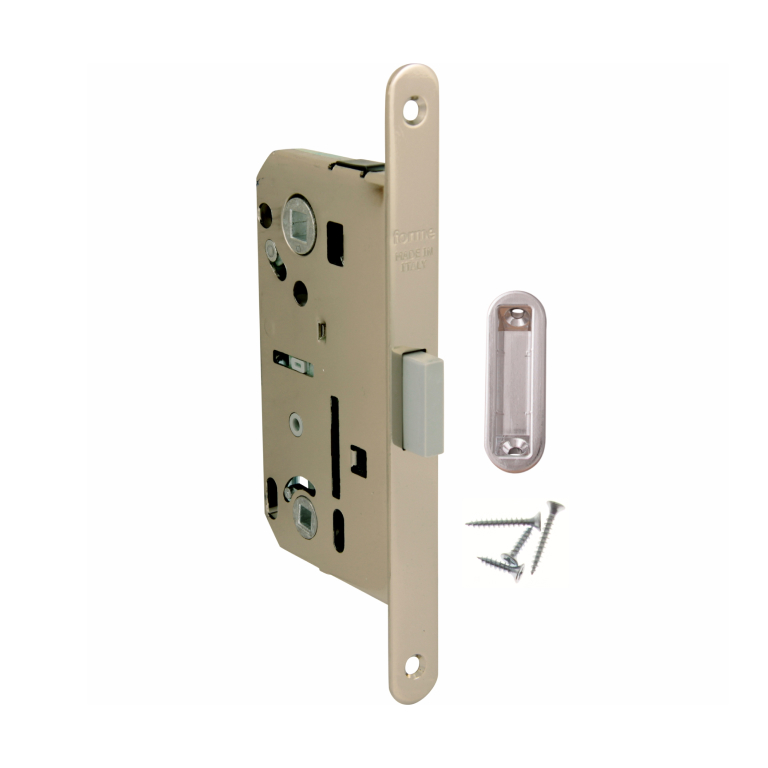 FORME MAGNETICO Замок врезной F140.12.50 Wc-95mm с ответной планкой ПОЛИРОВАННЫЙ ХРОМ